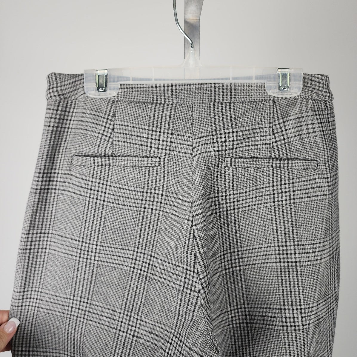 Wilfred Plaid High Waist Wide Leg Crop Pants Size 2