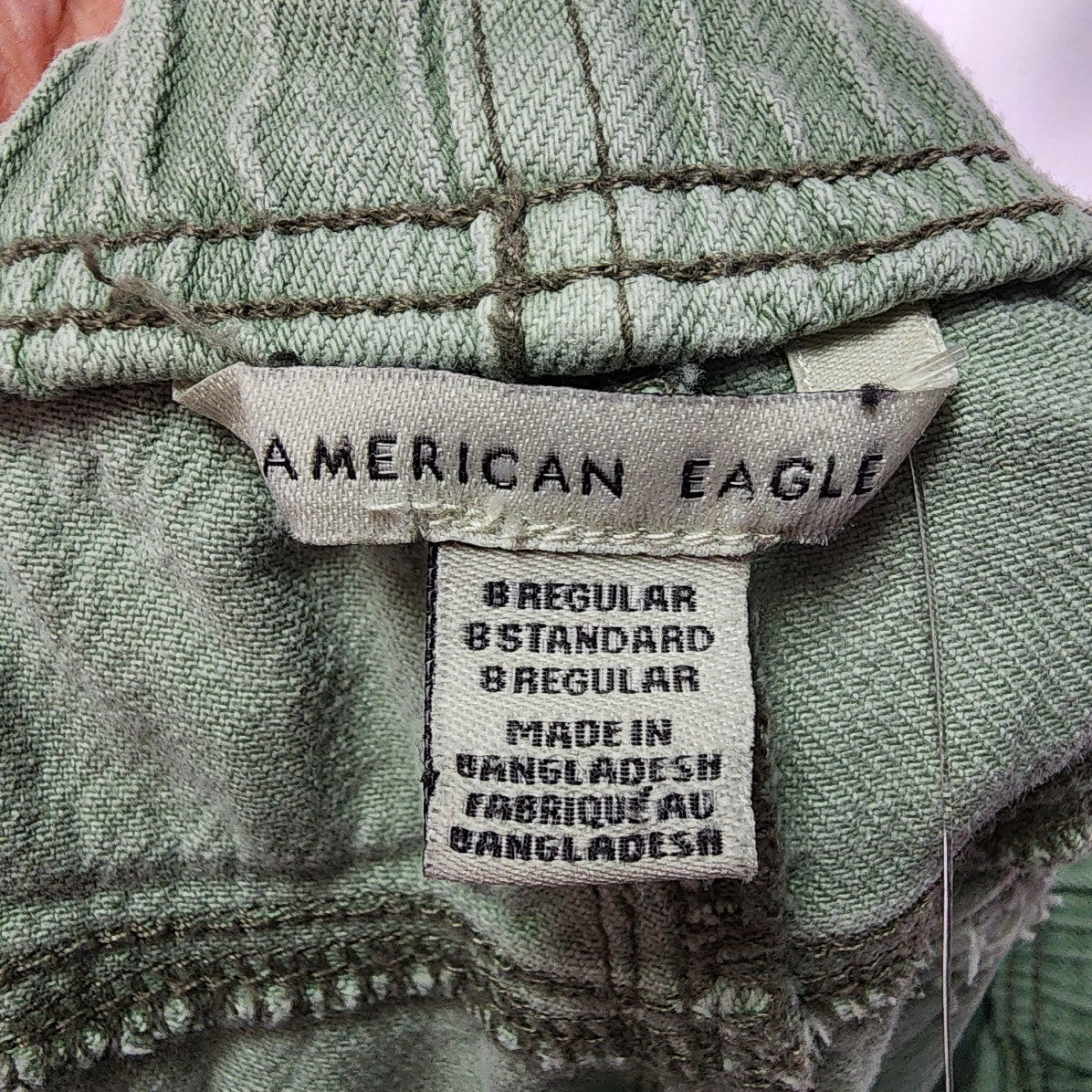 American Eagle Soft Green Denim Joggers Size 8