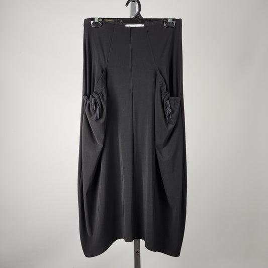 Brenda Beddome Black Balloon Midi Skirt Size 6