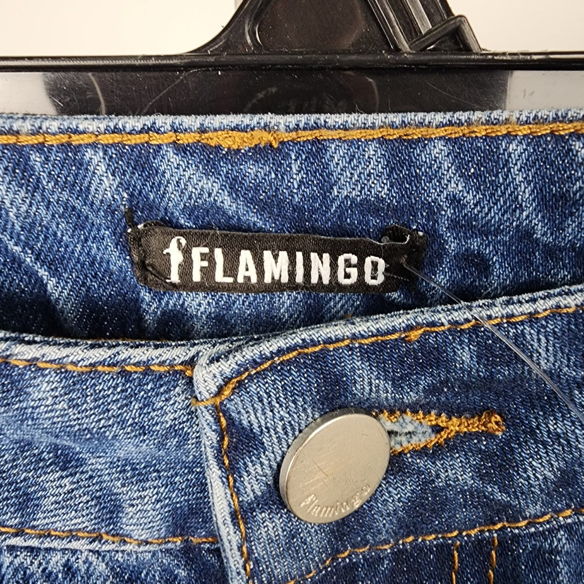 Flamingo Distressed Straight Leg Jeans Size 2-3X