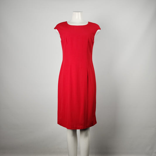Vintage Sophisticate Red Sheath Dress Size 6