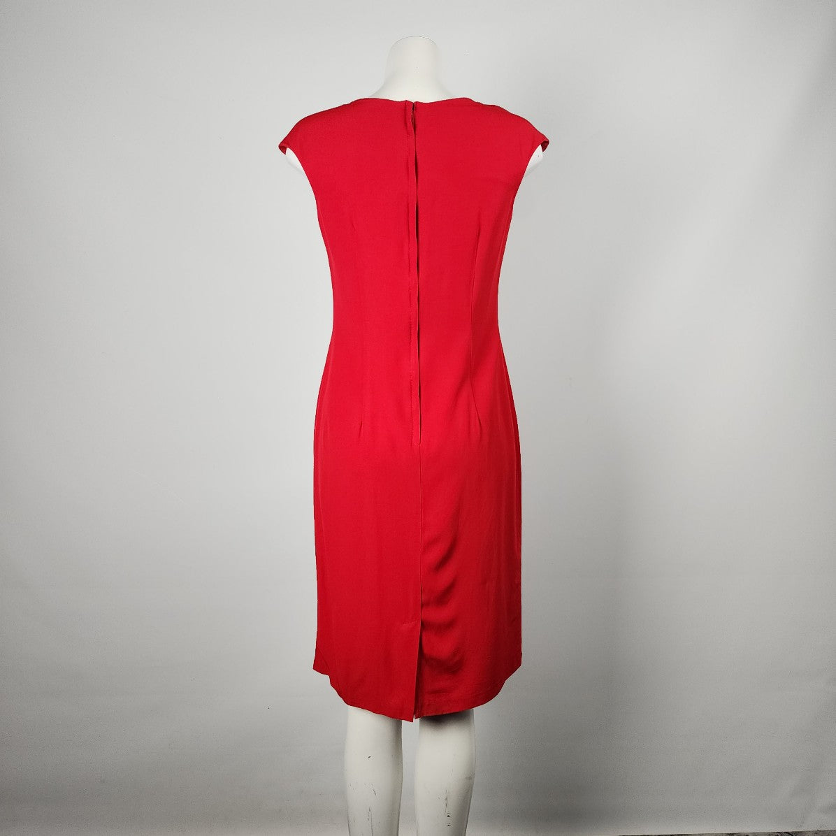 Vintage Sophisticate Red Sheath Dress Size 6