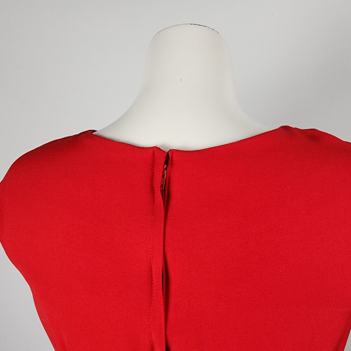 Vintage Sophisticate Red Sheath Dress Size 6