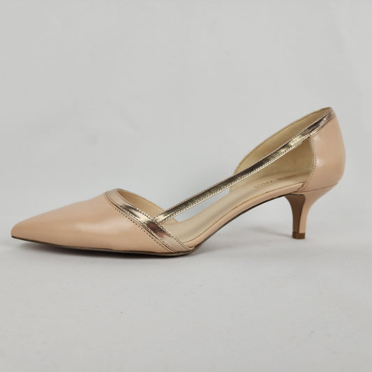 Nine West Nude Low Heel Shoes Size 9.5