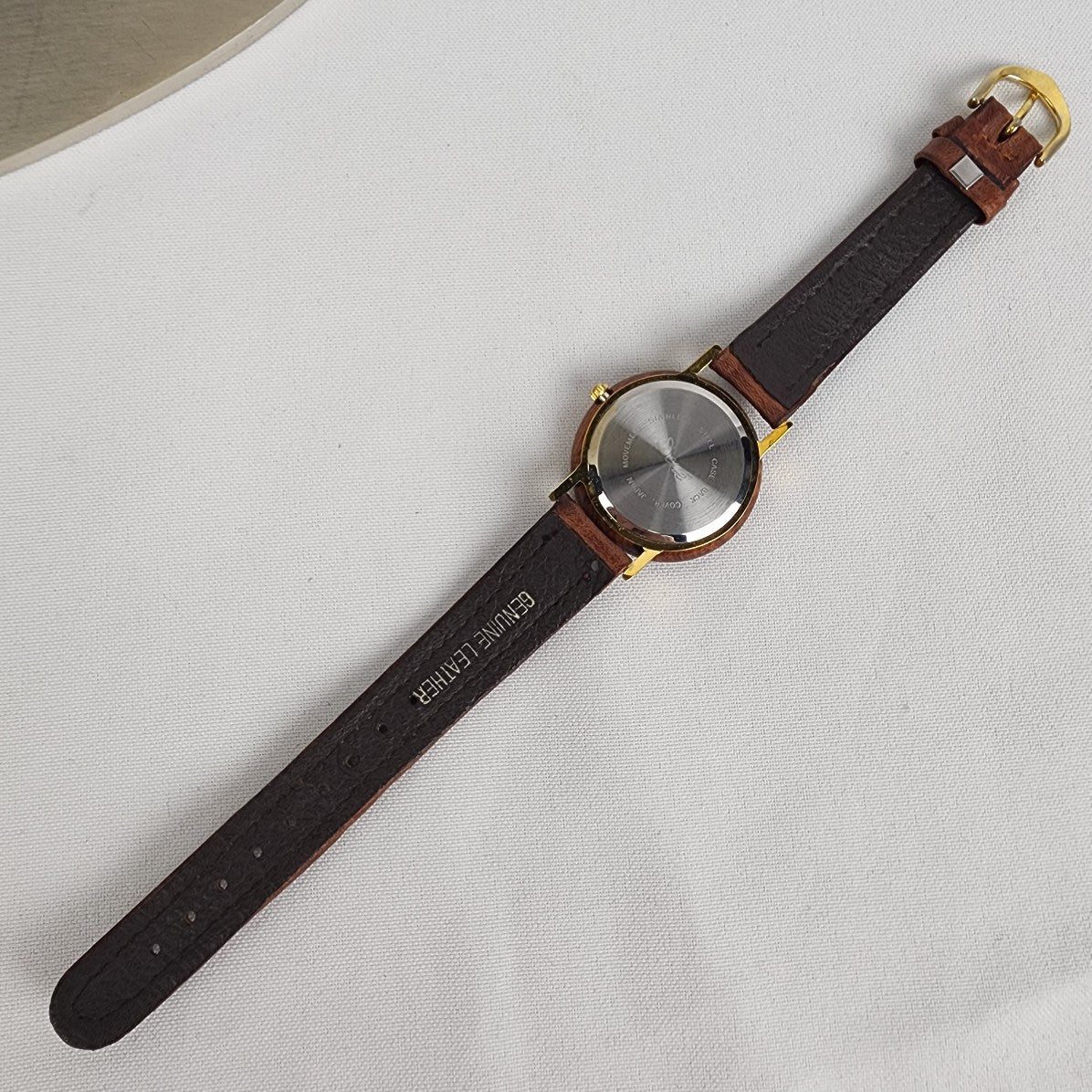 Dene Brown Leather Wood Face Watch