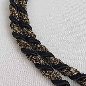 Vintage Statement Metallic Rope Necklace
