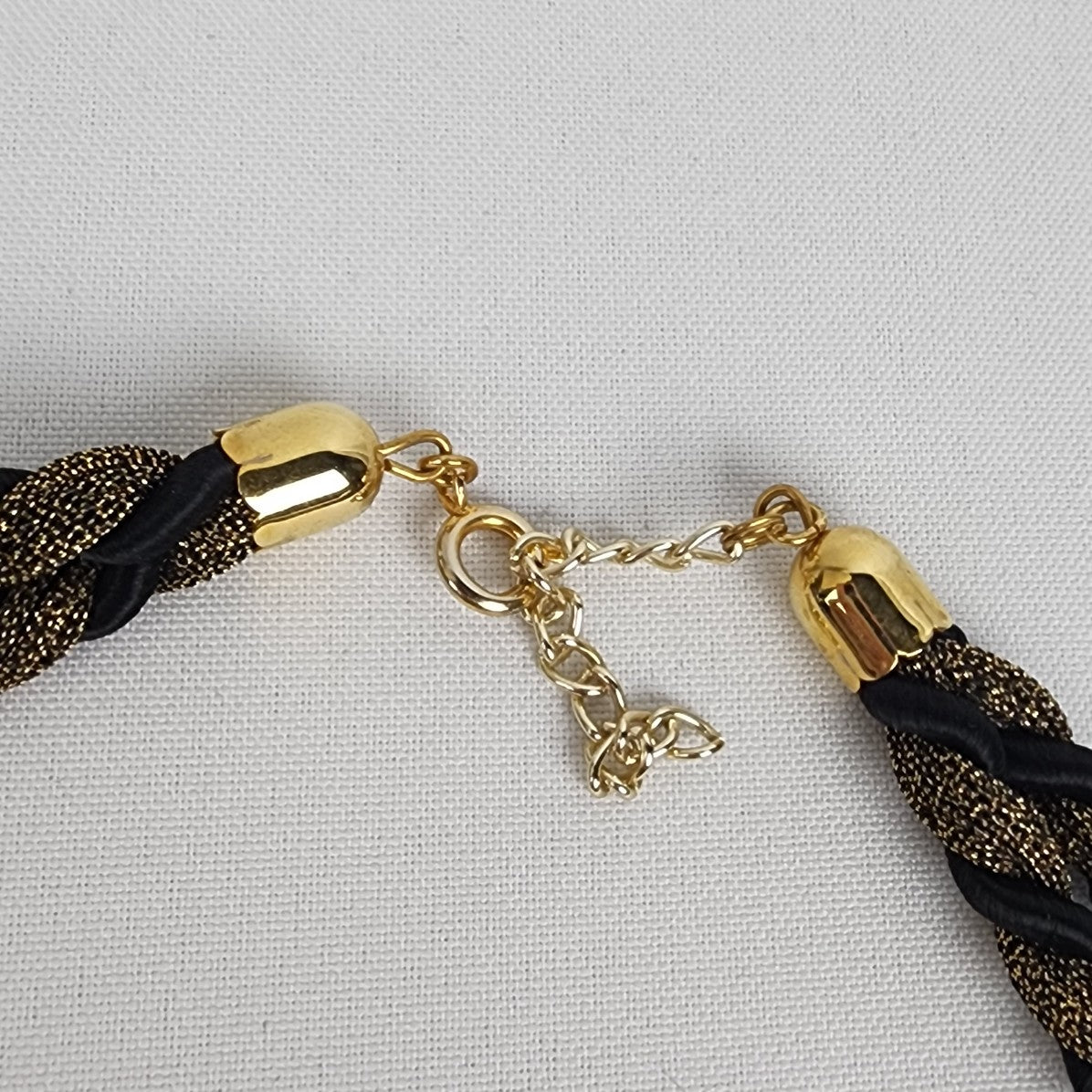 Vintage Statement Metallic Rope Necklace