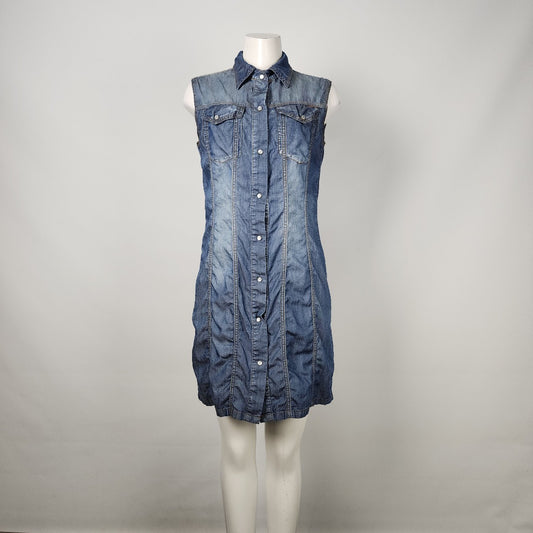 Carreli Jeans Cotton Snap Front Dress Size 10
