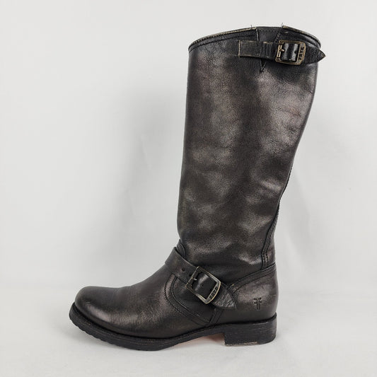 FRYE Black Leather Boots Size 9