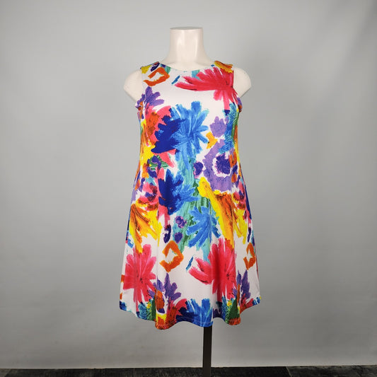 Soft Works Floral Sleeveless A-Line Dress Size XL