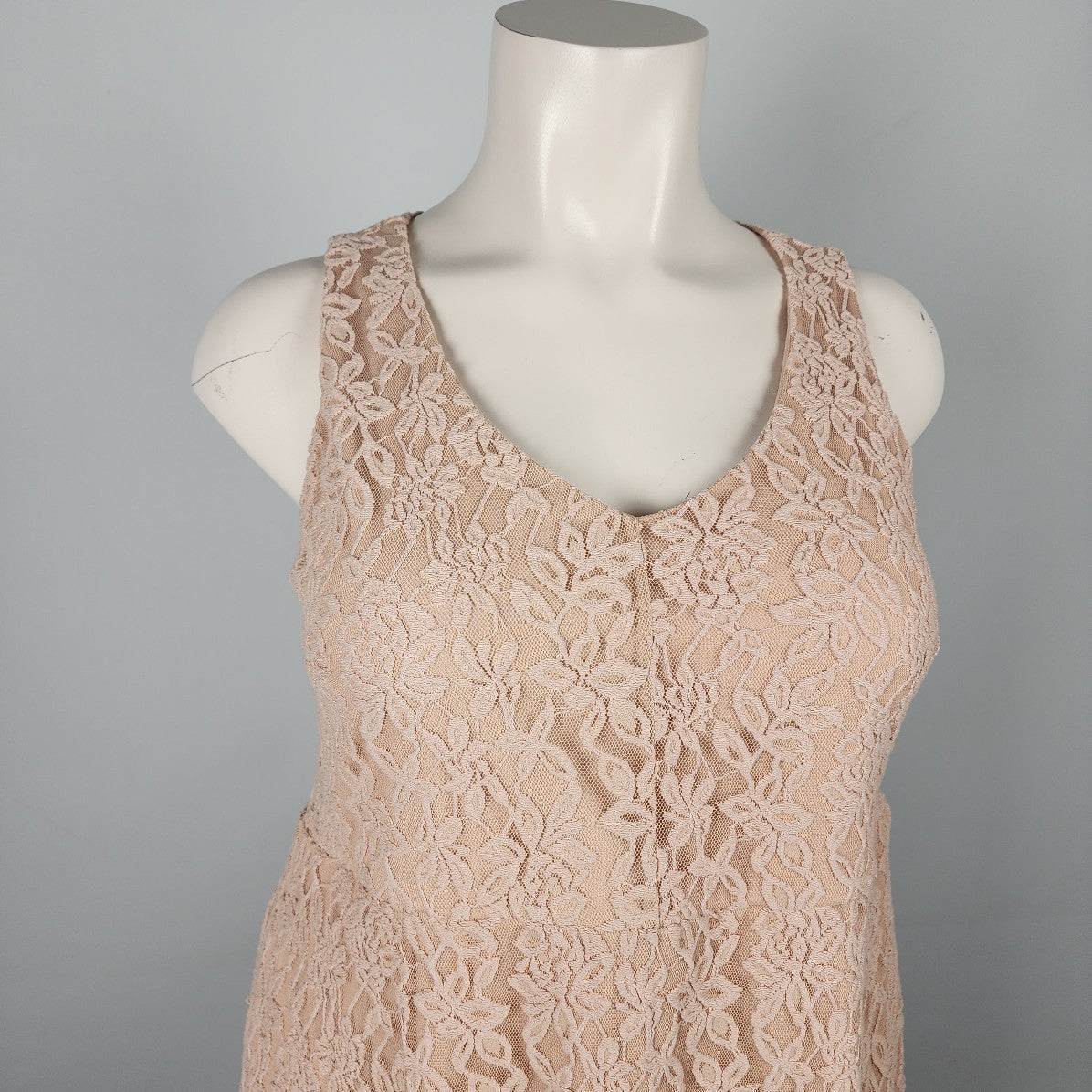 Torrid Pink Lace Fit & Flare Dress Size 2X