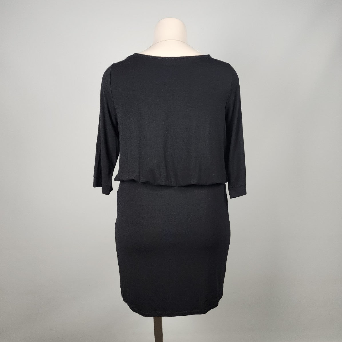 Reitmans Black Jersey Blouson Dress Size XXL