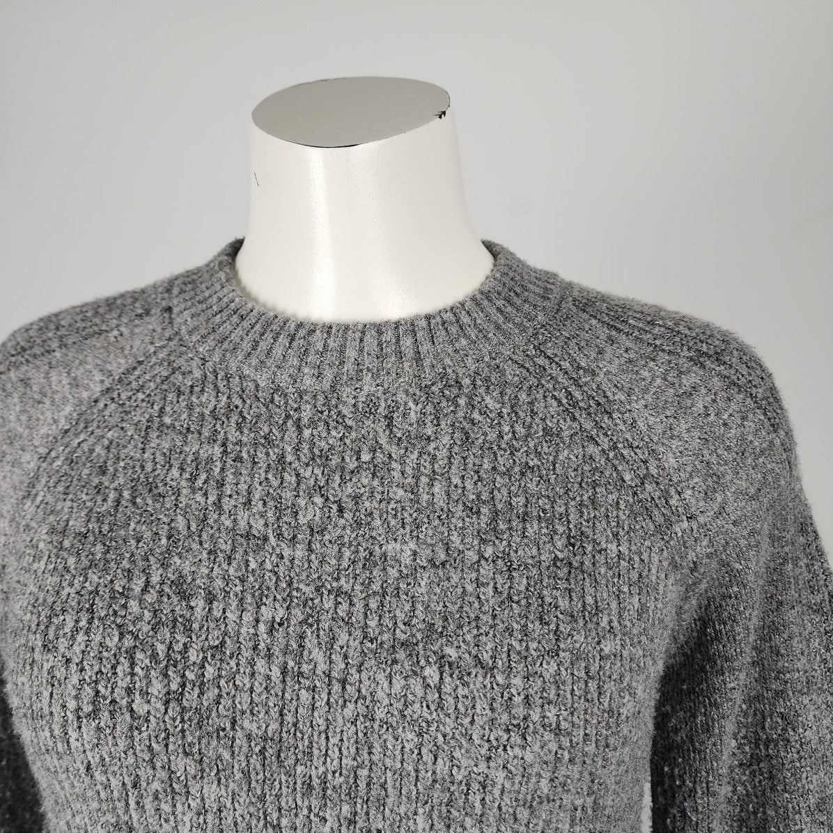 Top Shop Grey Wool Knit Sweater Size S