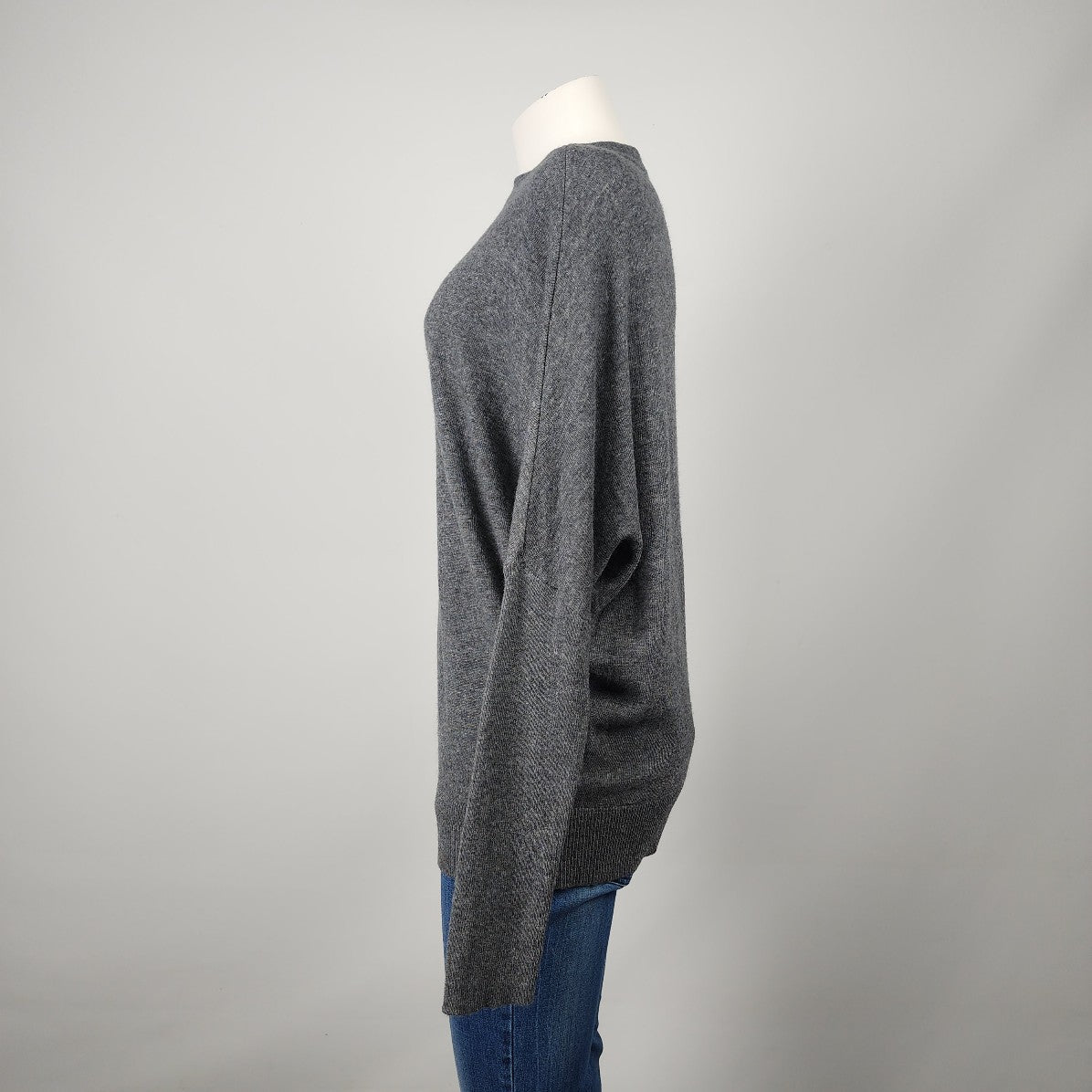 Contemporaine Grey Knit Wool Blend Sweater Size S