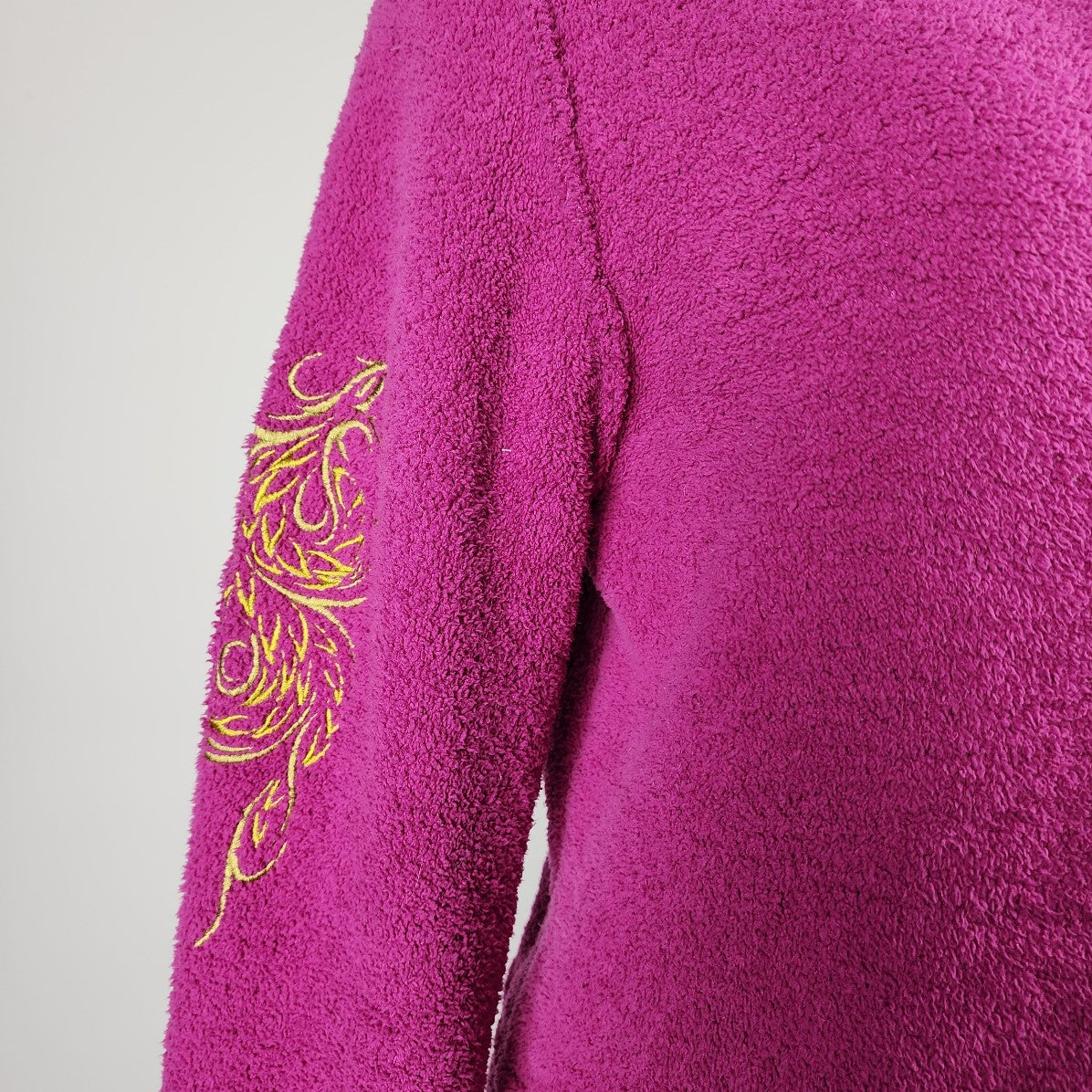 Julep Pink Zip Up Fuzzy Jacket Cardigan Size L/XL