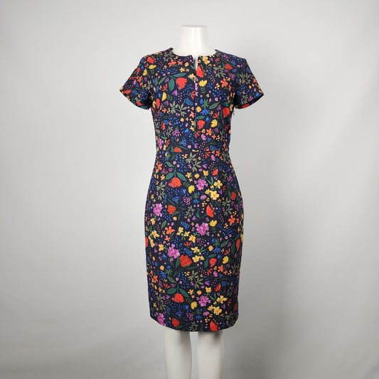 In Wear Floral Short Sleeve Sheath Dress Size 10