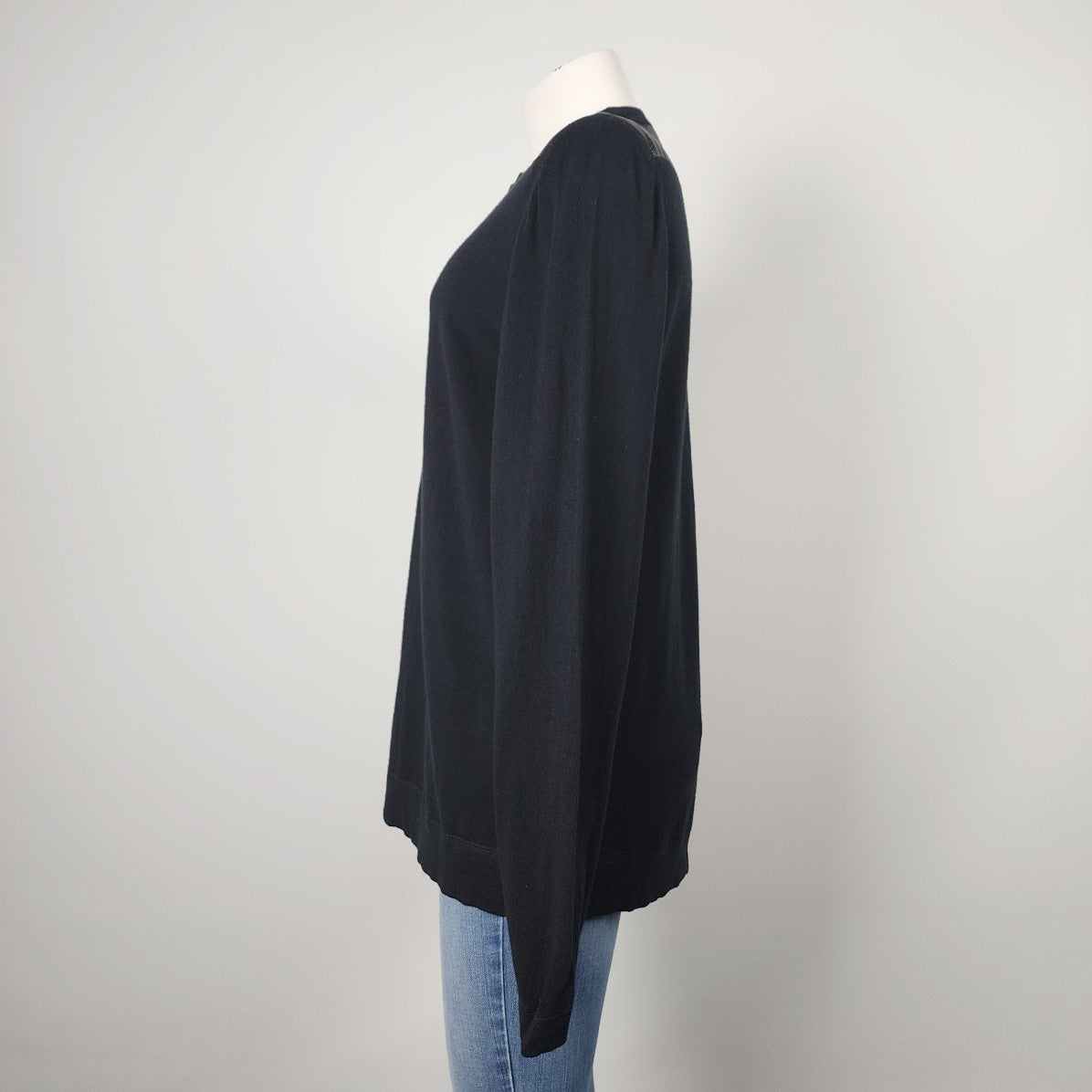 Hugo Boss Black Cotton Silk Cashmere Knit Sweater Size L/XL