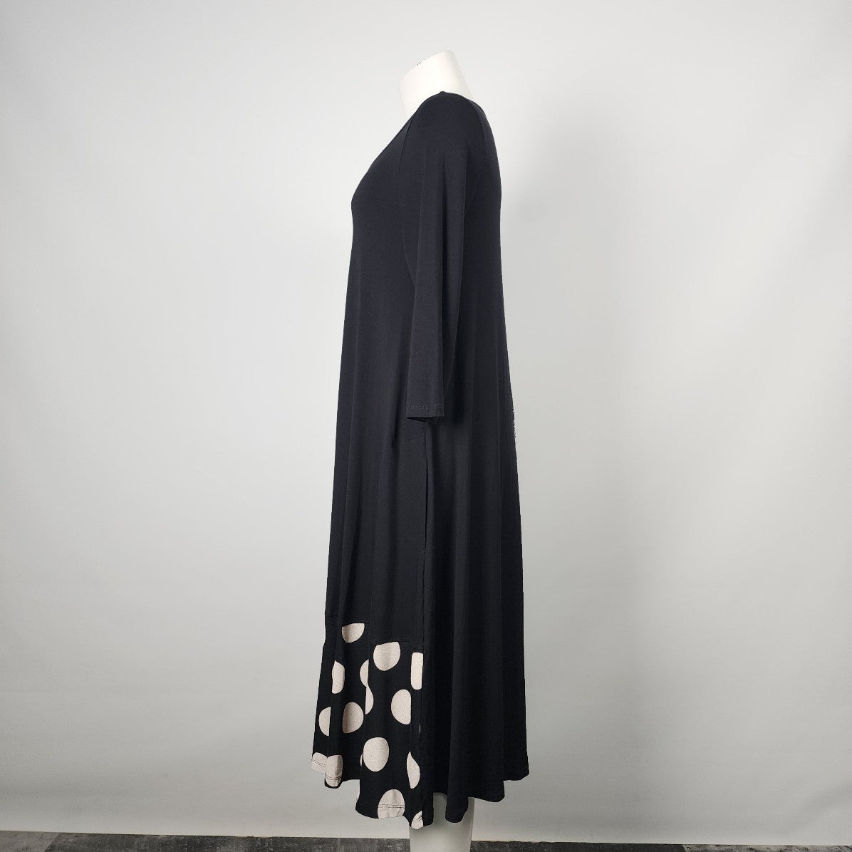 Alembika Black A Line Long Sleeve Dress Size M