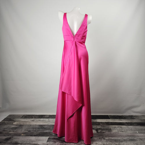 Alfred Angelo Pink Satin Bridesmaids Event Dress Size S