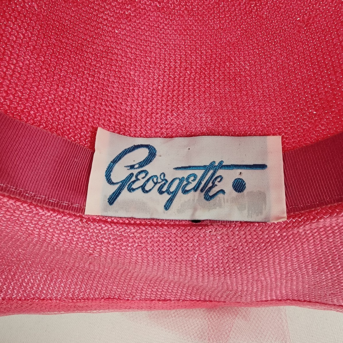 Vintage Georgette Pink Tulle Hat