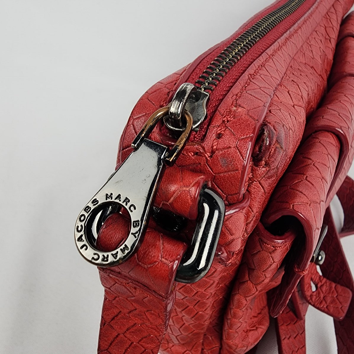 Marc Jacobs Red Leather Crossbody Purse