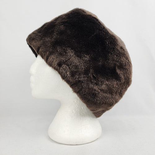 Spanner Brown Faux Fur Hat Size L/XL