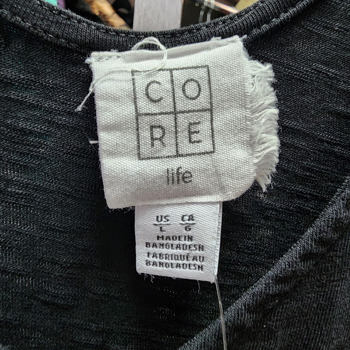 Core Life Black Cotton Sleeveless Jumpsuit Size L