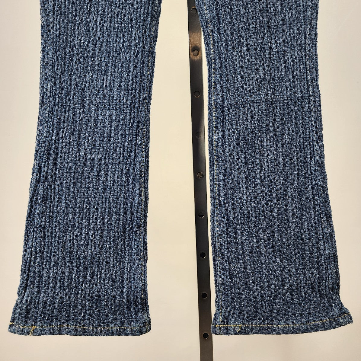 Vendor Smocked Denim Boot Cut Jeans Size S