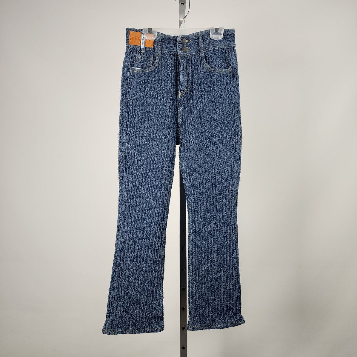 Vendor Smocked Denim Boot Cut Jeans Size S