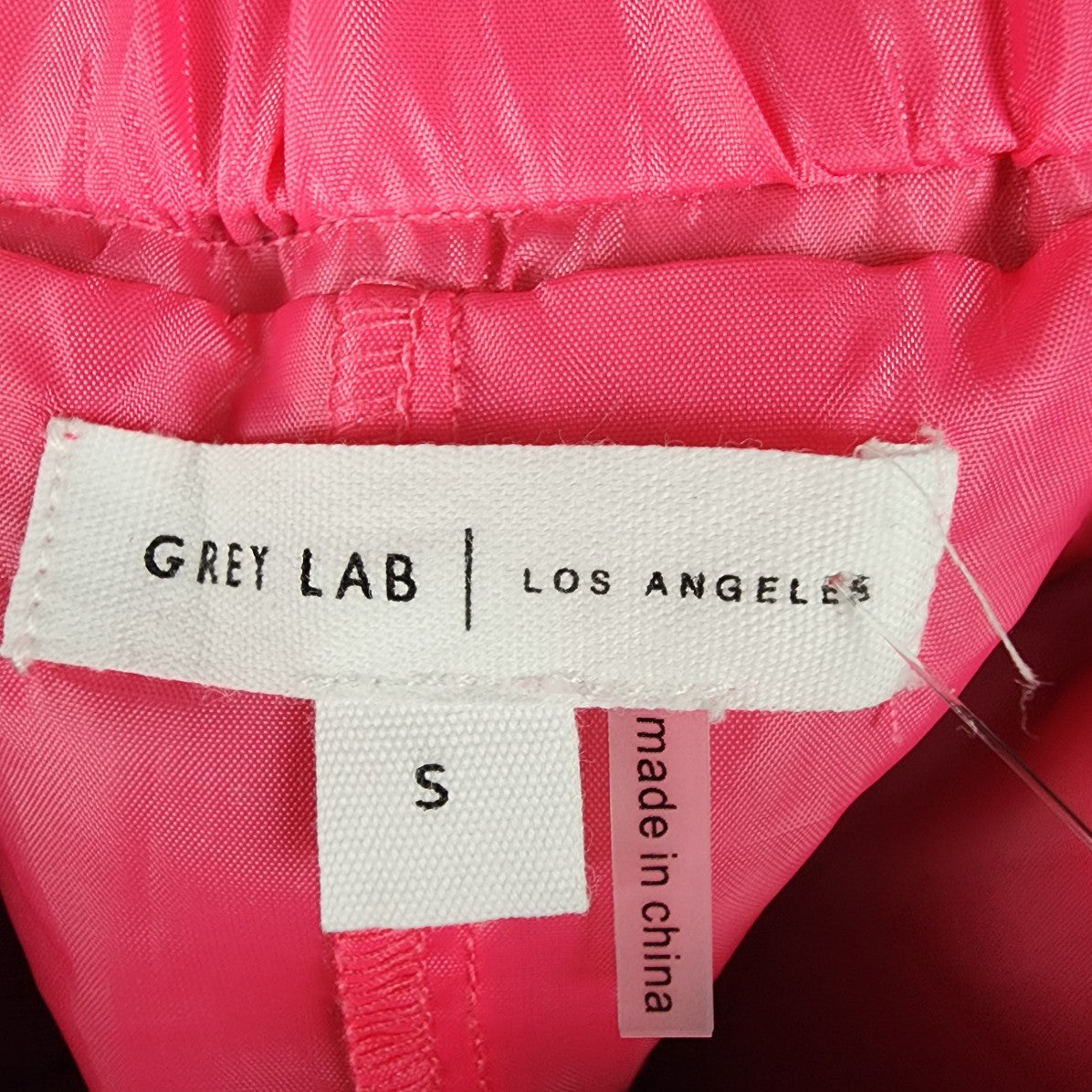 Grey Lab Pink Vegan Leather Mini Skirt Size S