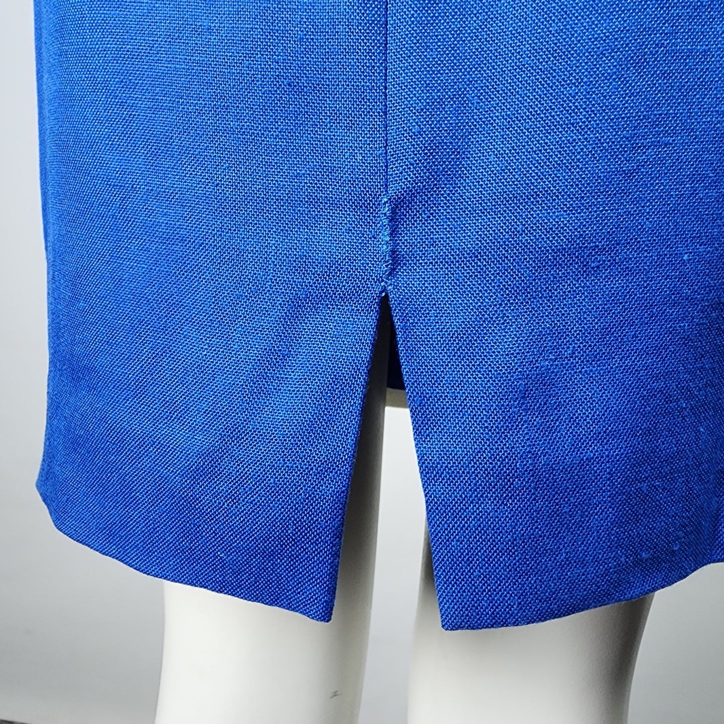 Vintage Simon Chang Blue Color Block Dress Size 6