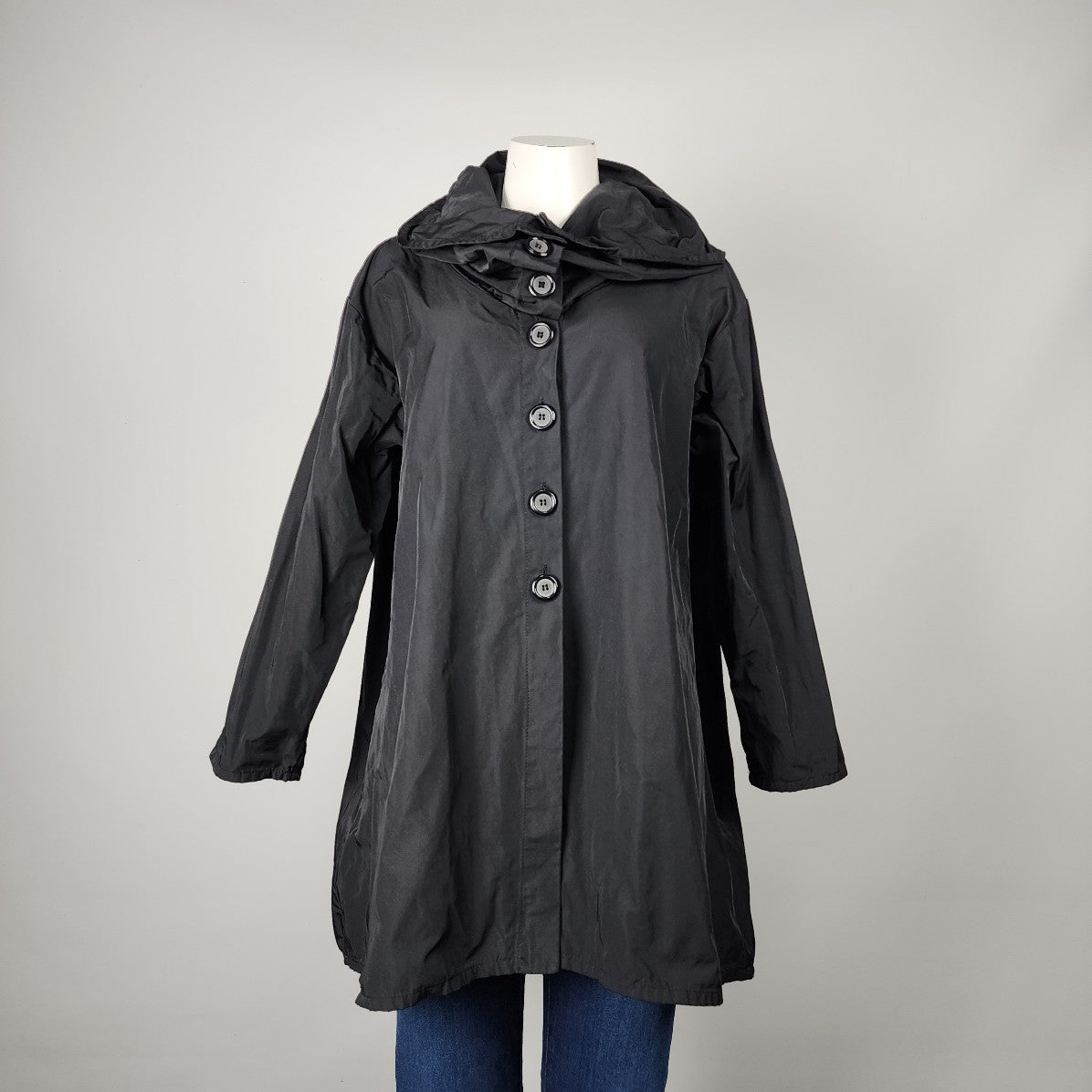 Bryn Walker Black Button Up Light Jacket Size S/M