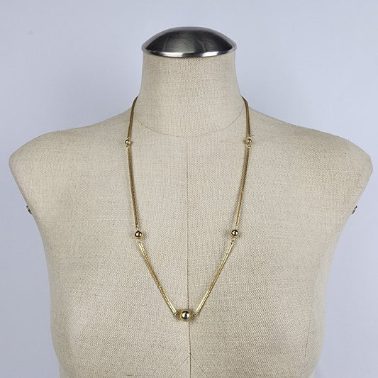 Vintage Avon Gold Tone Chain Link Necklace