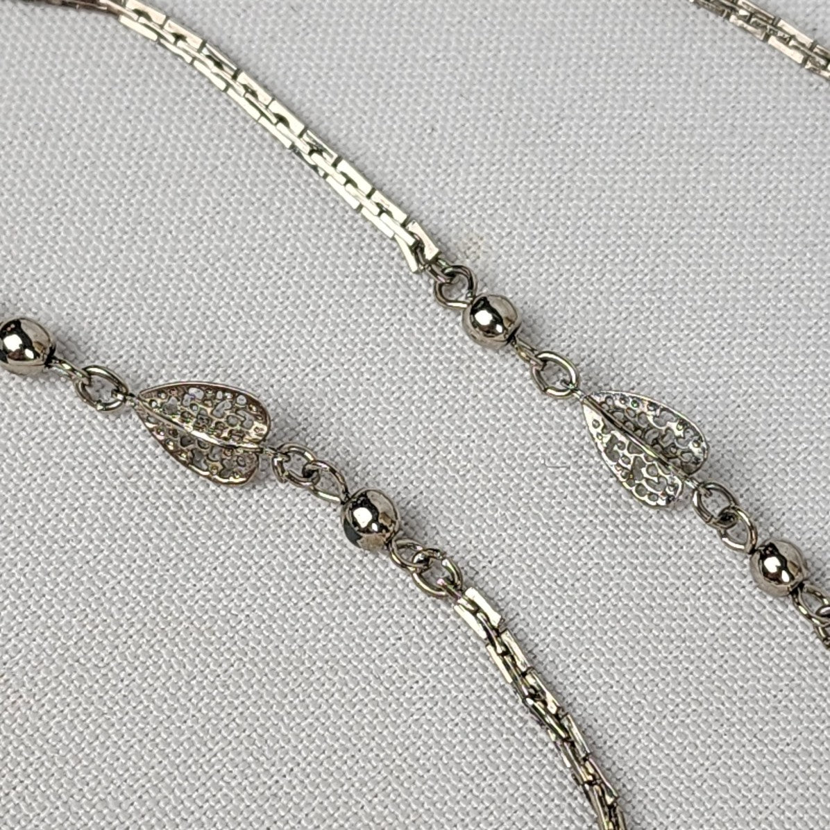 Vintage Silver Tone Chain Link Necklace