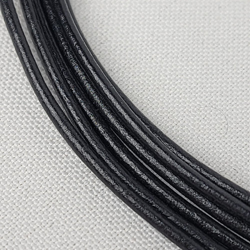 Leather Cord & Silver Collar Necklace