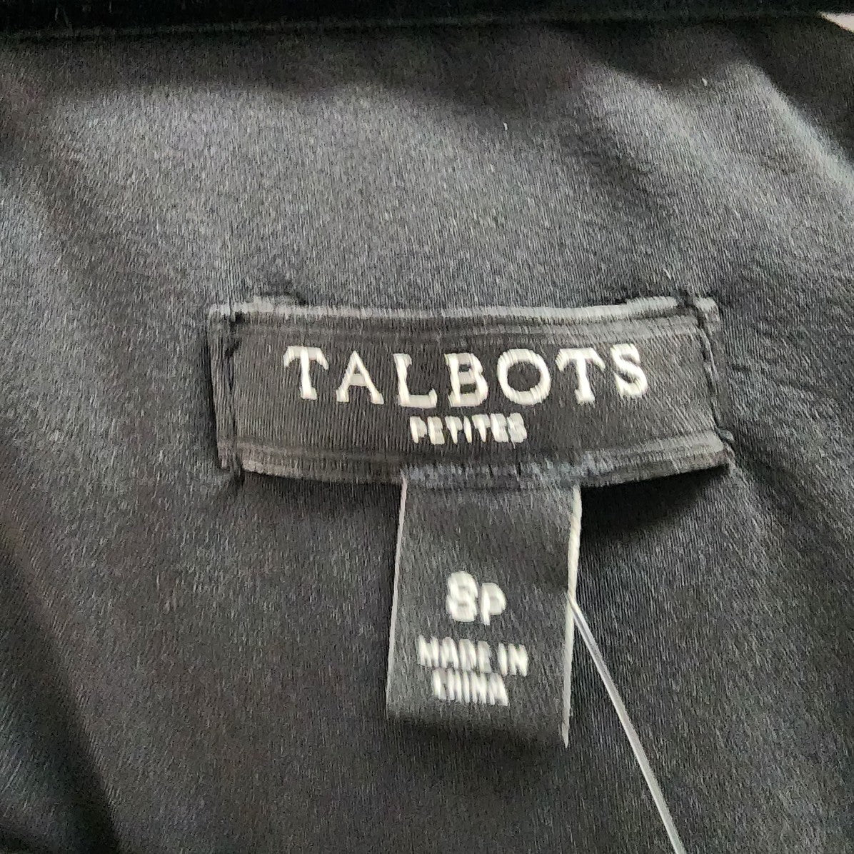 Talbots Petites Black Floral Fit & Flare Dress Size 8p