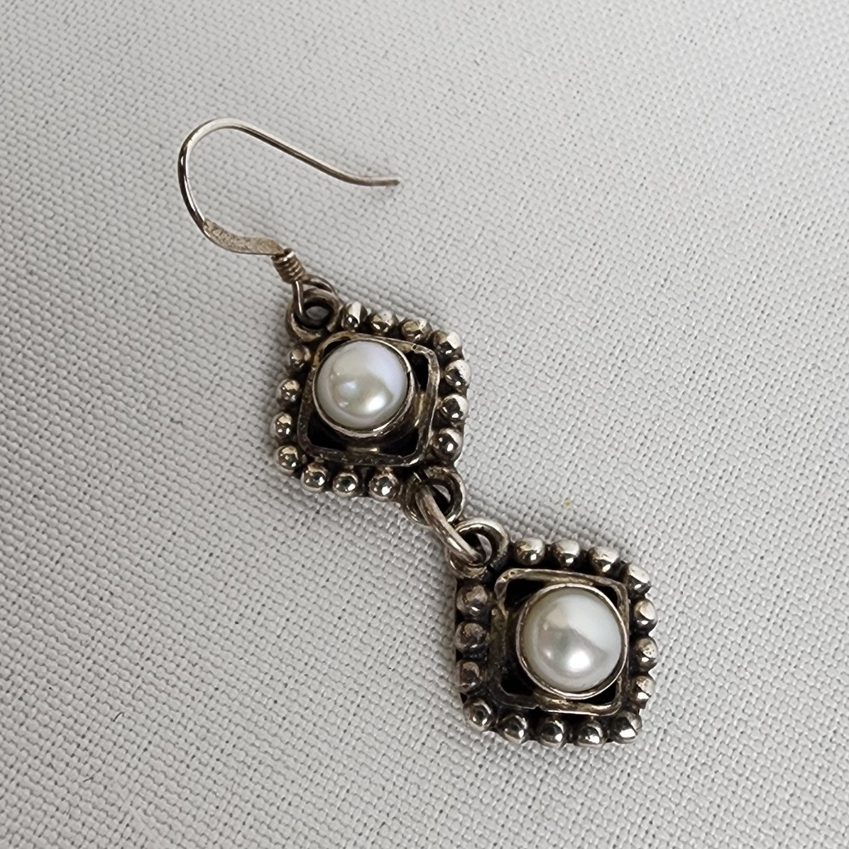 925 Sterling Silver Pearl Drop Earrings