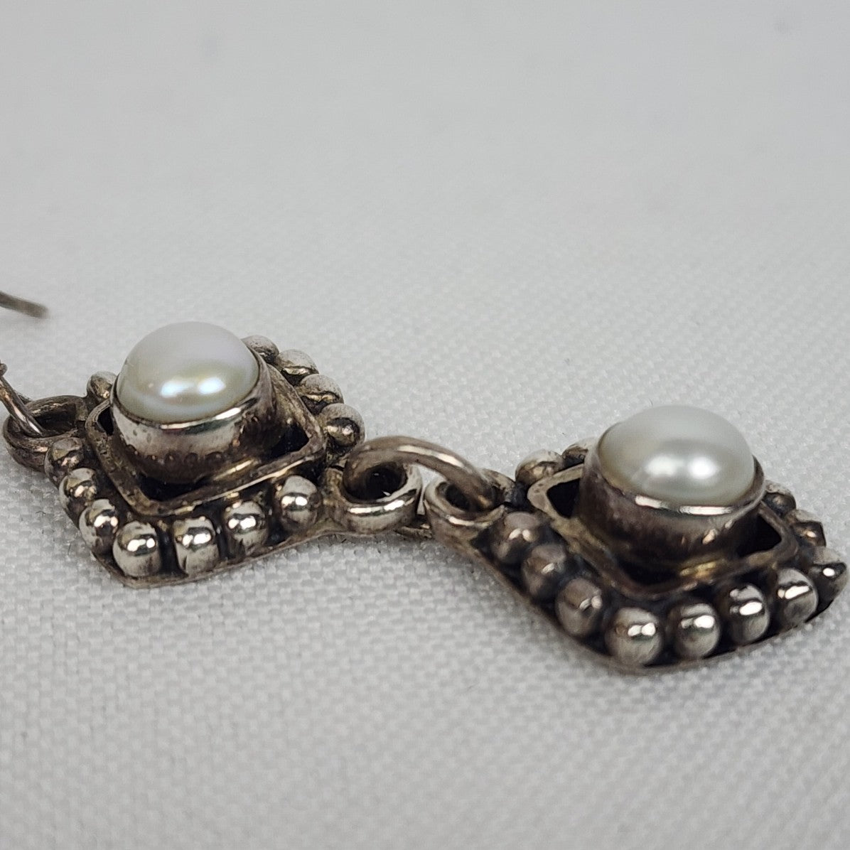 925 Sterling Silver Pearl Drop Earrings