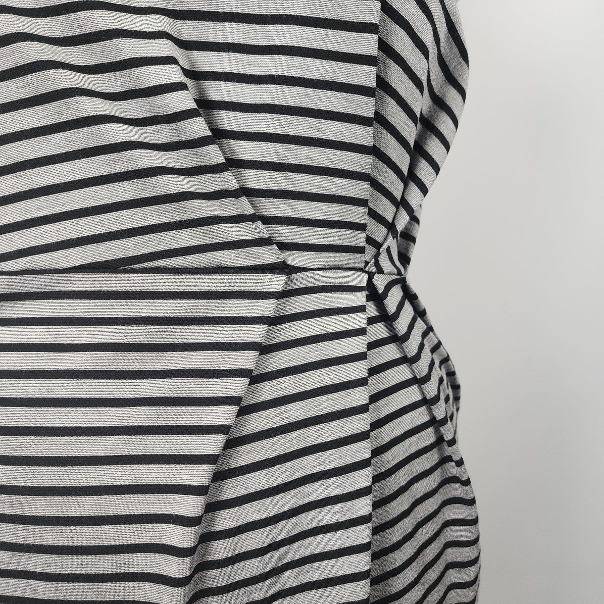 Pleione Grey Striped Sheath Sleeveless Dress Size XL