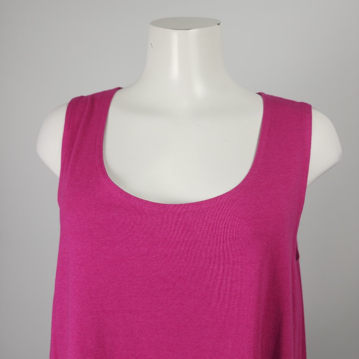 Bryn Walker Pink Bamboo Cotton Sleeveless Asymmetrical Top Size M