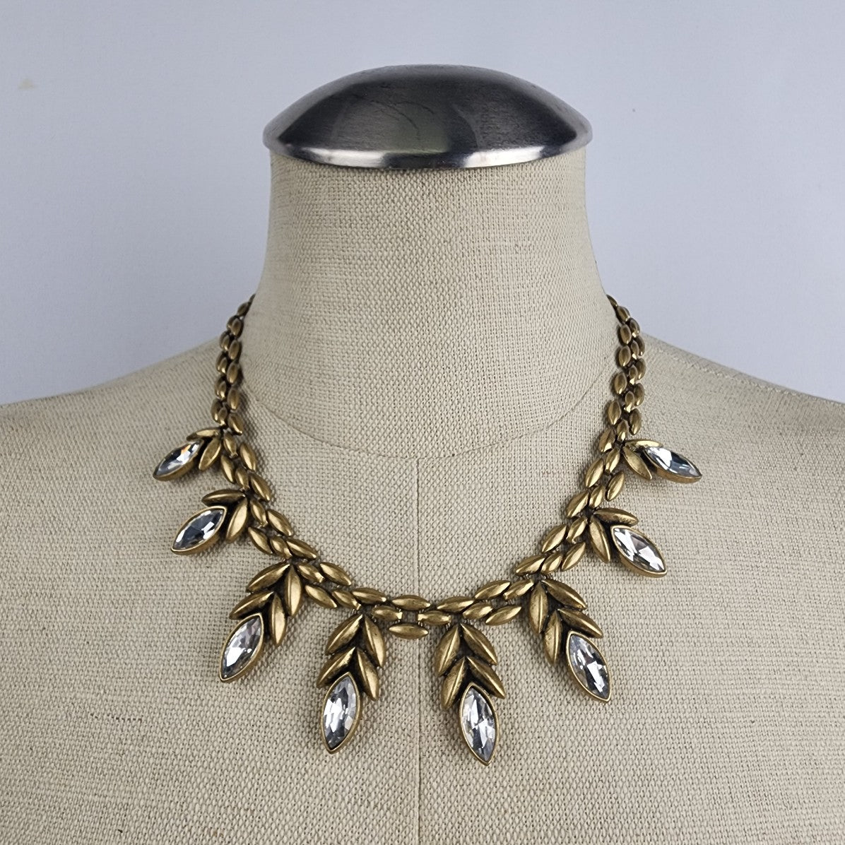 Gold tone statement on sale necklace