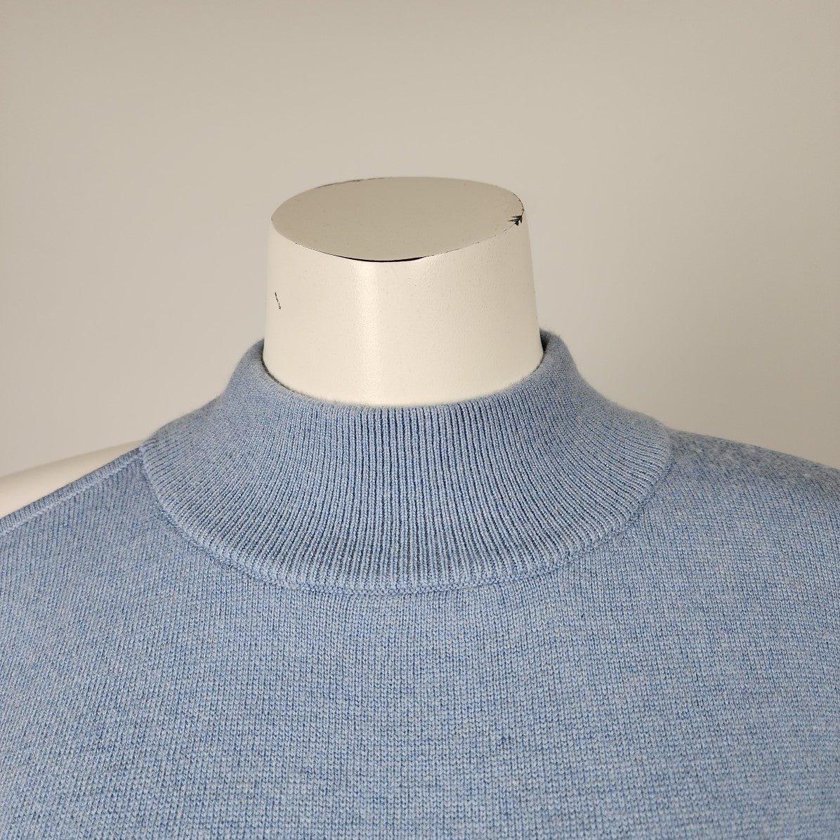 Michael Kors Blue Merino Wool Asymmetrical Cold Shoulder Knit Sweater Size XS