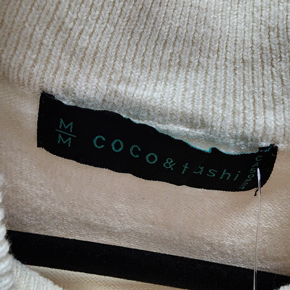 Coco & Tashi Cream Soft Knit Sweater size M