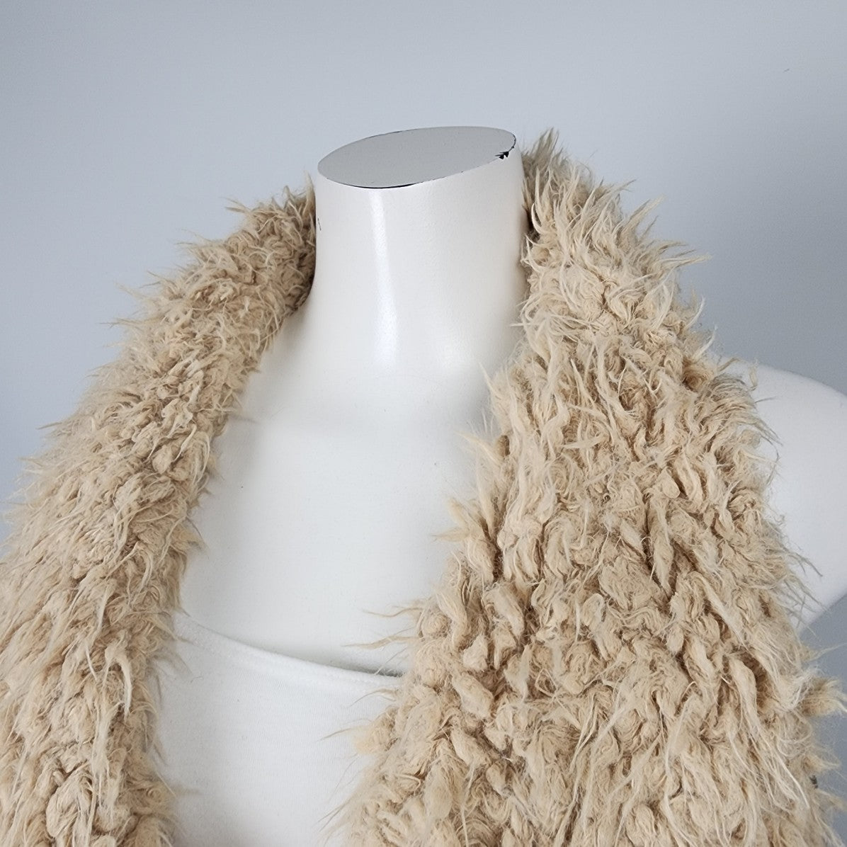 Love Tree Brown Faux Fur Vest Size S