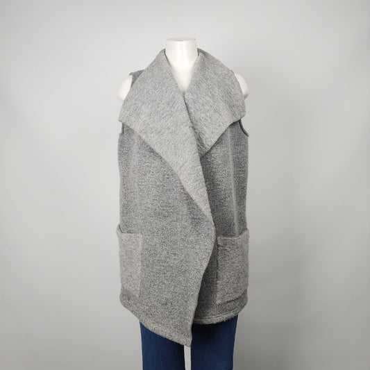 Gerry Weber Grey Fleece Vest Size L/XL