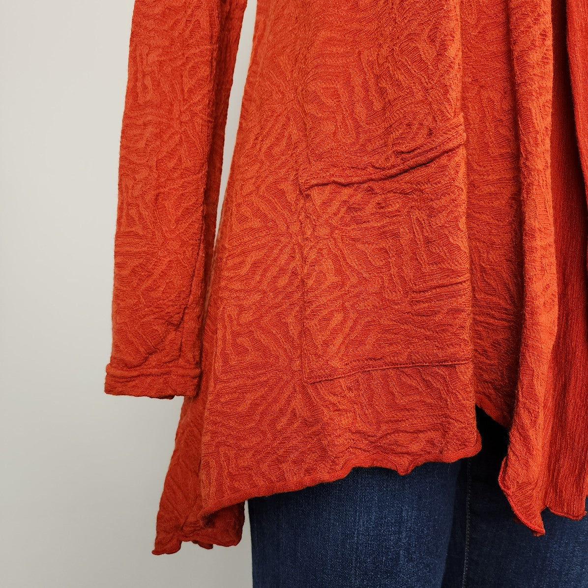 Orange hotsell waterfall cardigan