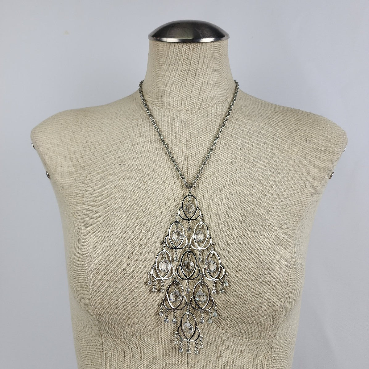 Vintage Celebrity Chandelier Statement Necklace