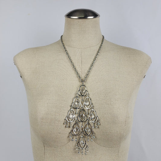 Vintage Celebrity Chandelier Statement Necklace