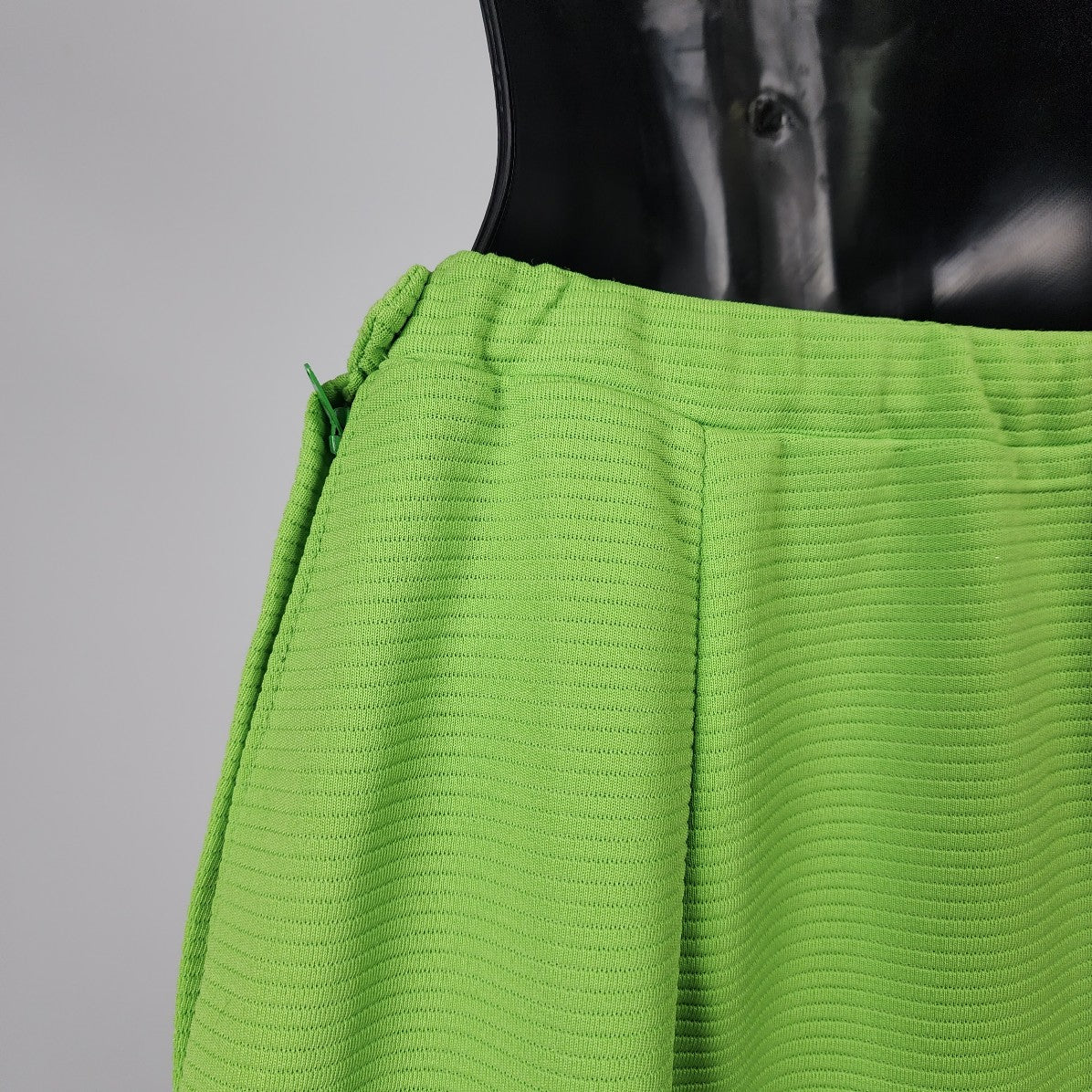 Vintage Handmade Lime Green Knee Length Skirt Size S