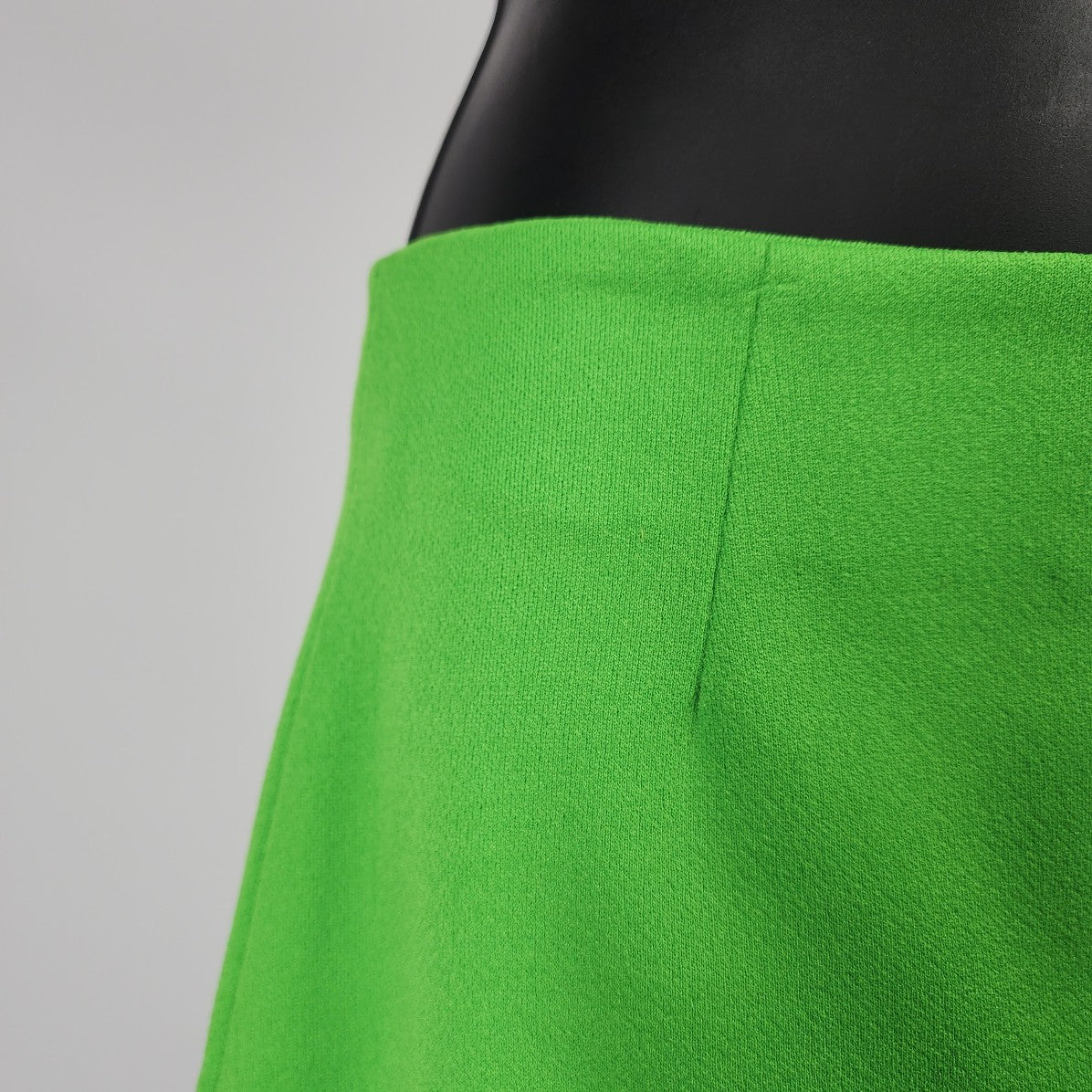 Vintage Handmade Lime Green Mini Skirt Size XS